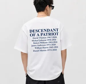 Descendant of Patriots Front & Back Shirt | Custom Name 250 Years Anniversary Shirt | Patriotic 1776–2026 Tee