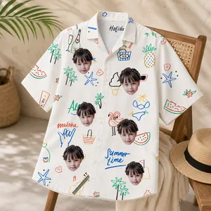 Tropical Beach Vacation Shirt - Custom Face Hawaiian Shirt, Personalized Summer Shirt