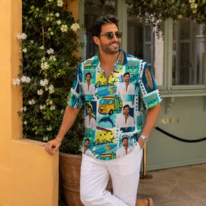 Surfing Hawaiian Shirt - Personalized Photo Hawaiian Shirt, Custom Portrait Shirt