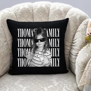 Custom Vintage Photo Pillow - Personalized Gift for Family