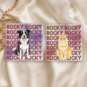 Custom Pet Portrait & Name Watercolor Style - Personalized Jewelry Dish