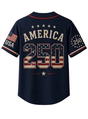 250 Years We The People Baseball Jersey USA 1776-2026 Patriotic Anniversary Shirt Patriotic Gift