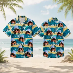 Custom Face Aloha Hawaiian Shirt Personalized Tropical Beach Vacation Shirt