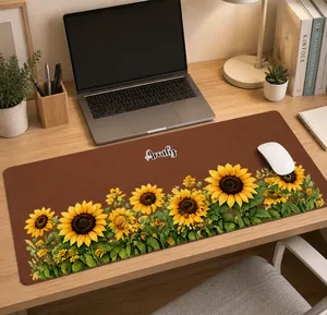 Custom Birth Flower & Name For Her, Coworkers, Friends, Teacher - Personalized Desk Mat