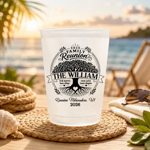 Family Reunion Party Favors, Family Tree, Our Roots Run Deep Our Love Runs Deeper - Personalized Cups