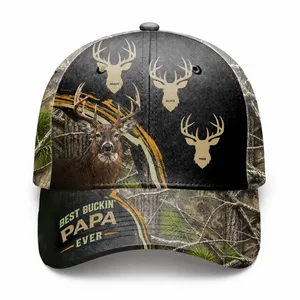 Best Buckin' Papa Ever Custom Dad Grandpa Father - Personalized Classic Cap