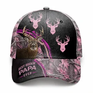 Best Buckin' Papa Ever Custom Dad Grandpa Father - Personalized Classic Cap
