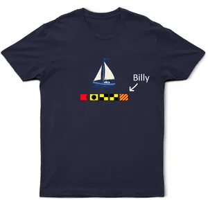 Custom Name In Nautical Flags Marine Code - Personalized T Shirt