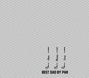 Best Dad By Par Golf Clubs - Personalized Golf Towel