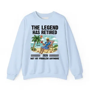 The Legend Has Retired Vintage - Retirement Gift For Beach Lovers, Dad, Mom, Grandpa, Grandma - Family Personalized Unisex T-shirt, Sweatshirt