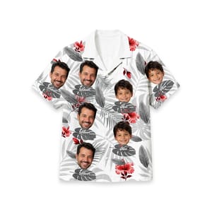 Personalized Father's Day Gift For Dog Dad, Upload Photo Dog And Face Hawaiian Shirt