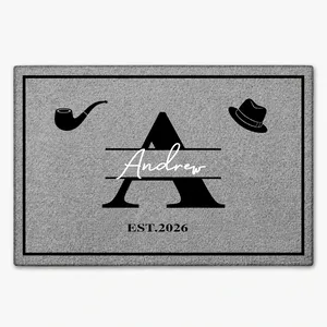 Monogram Family Name - Personalized Doormat