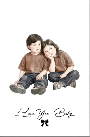 Created In A Moment, Treasured Forever Personalized Poster/Canvas Print