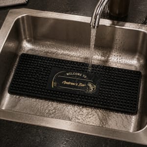 Good Friends Good Drinks Great Times - Personalized Bar Mat