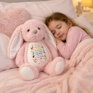 I Am Kind I Am Smart - Personalized Soft Toy Bunny