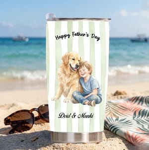 Custom Photo Realistic Watercolor Art Watercolor Portrait Vintage - Personalized Tumbler