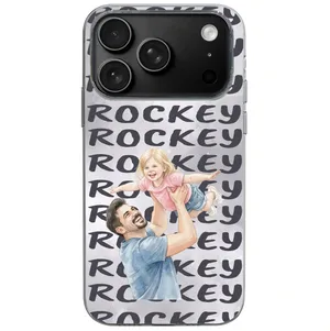 Custom Photo Realistic Watercolor Art Cute Dog Cat Portrait - Personalized Clear Phone Case