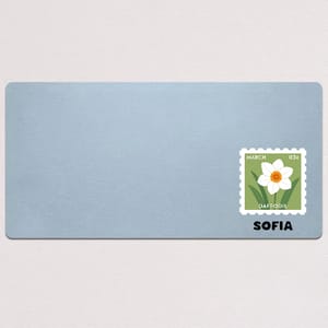 Custom Birth Flower & Name For Her, Coworkers, Friends, Teacher Ver 2 - Personalized Desk Mat