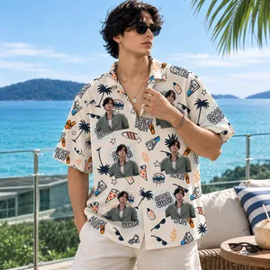 Custom Portrait Hawaiian Shirt - Beach Bum Shirt Personalized Summer Vacation