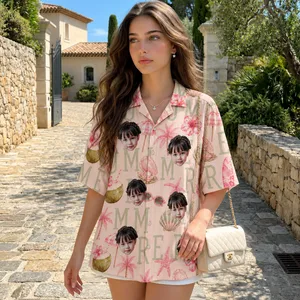 Summer Theme Beach Shirt - Custom Portrait Hawaiian Shirt