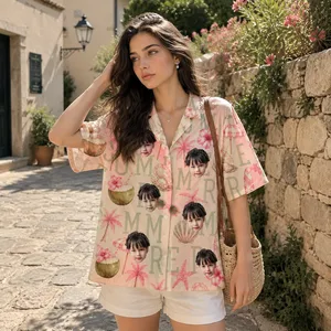 Summer Theme Beach Shirt - Custom Portrait Hawaiian Shirt