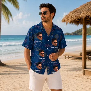 Beach Party Hawaiian Shirt - Personalized Photo Hawaiian Shirt Custom Face Gift