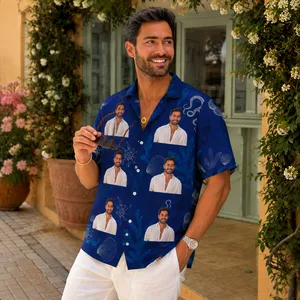 Coral Reef Hawaiian Shirt Tropical - Personalized Custom Photo Beach Shirt
