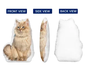 Custom Photo Pillow In The Shape Of Your Beloved Pet - Gift For Friends, Lovers, Husband, Wife And Pet Lovers - Personalized Custom Shape Pillow