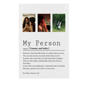 Custom Photo Couple My Person - Personalized Poster