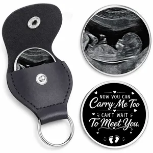 Custom Photo Pocket Hug - Personalized Baby Shower, Gender Reveal Gifts For New Dads, Husband, Son - Promoted To Dad Soon