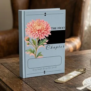The Next Chapter Journal Custom Name Flower - Personalized Journal