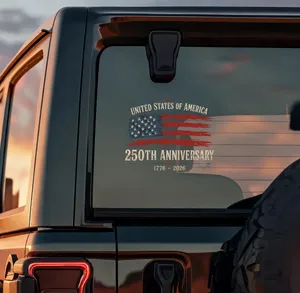 USA 250th Anniversary Car Window Decal Sticker