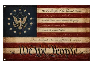 We The People Flag America 250th Anniversary House Flag
