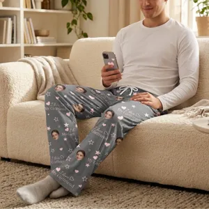 Custom Photo Funny I Love My Lover - Personalized Photo Lounge Pants