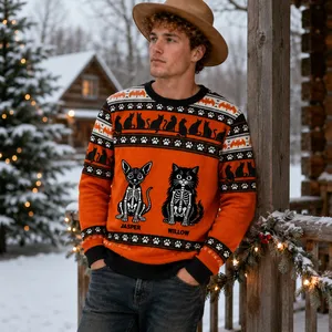 Personalized Halloween Cat Sweatshirt Choose Your Cat Character