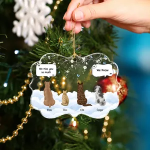 They Still Talk About You - Memorial Gift For Pet Lovers - Personalized Medallion Acrylic Ornament