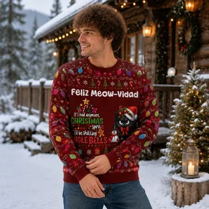 I'd Be Sh*tting Jingle Bells - Personalized Ugly Christmas Sweatshirt