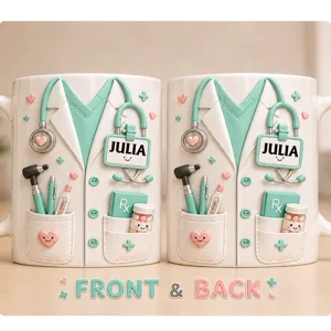 Customize With Your Favorite Doctor's Name And Tools, Coffee Mug, Gift For Medical Professionals