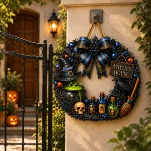 Welcome To My Witchy World Personalized Door Sign, Custom Name Witch House Decor, Gothic Halloween Room Hanging Sign, Magical Witch Gift