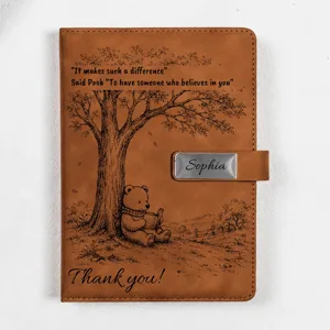 Never Forget The Difference You Make Thank You Teacher - Personalized Notebook Set