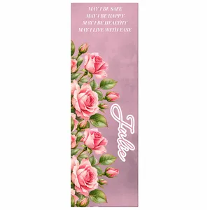 Custom Name, Birth Flower - Personalized Yoga Mat