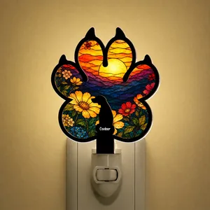 Dog Loss - Personalized Wood And Acrylic Night Light