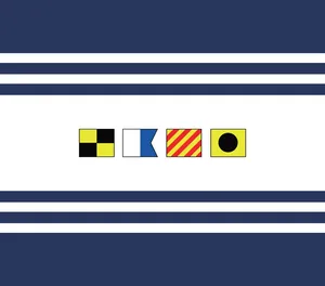 Name In Nautical Flags - Personalized Beach Bag