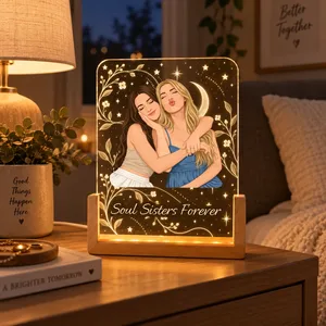 Turn Your Photo Into Art - Friendship Thank You Gifts - Personalized Night Light