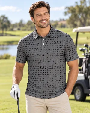 Funny Naughty Hidden Pattern For Him, Husband, Friends, Buddy - Personalized Polo Shirt