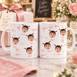 Face And Name - Personalized Photo Mug