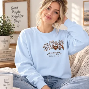 Grandchildren Fill The Space In Grandma's Heart - Personalized Shirt