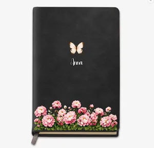 Birth Month Flower Watercolor Blooming In Love - Personalized Notebook