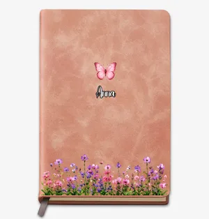 Birth Month Flower Watercolor Blooming In Love - Personalized Notebook