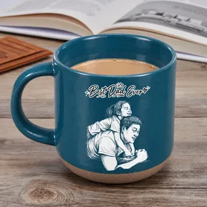 Custom Photo Pencil Sketch Best Dad Grandpa Ever Family Portrait - Personalized Pottery Mug